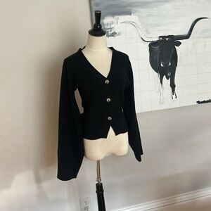 Arch4 Black Cashmere Cardigan XS